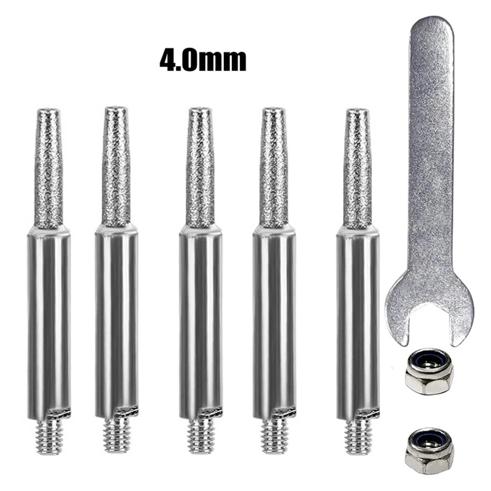 6Pcs/Set Portable And Easy Electric Chainsaw Chain Sharpening Tool Jig Sharpener For 4-5.5mm Chainsaw Saw Tools Hot Sale Oasis Select 4.0mm
