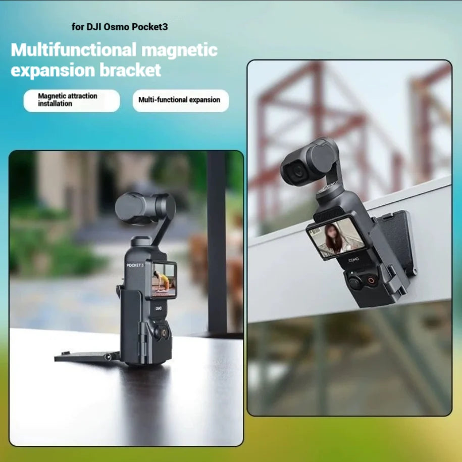 Magnetic Mount Bracket for DJI Osmo Pocket 3 & Pocket 4