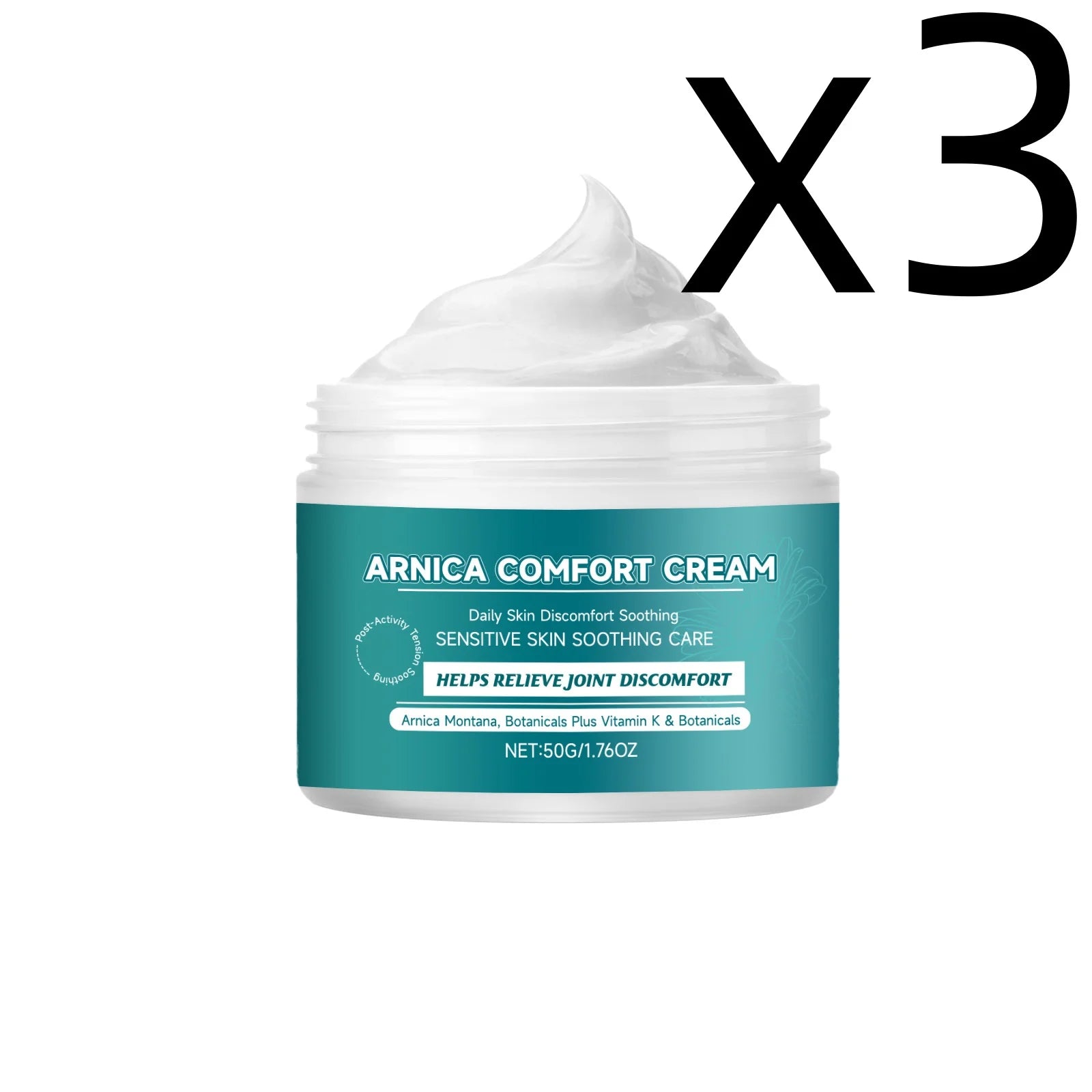 Herbal Skin Comfort Cream Soothe Skins Relieve Muscle Tension Improve Joint Discomfort Repair Skins Barrier Skin Soothing Cream Oasis Select 50g X 3PCS