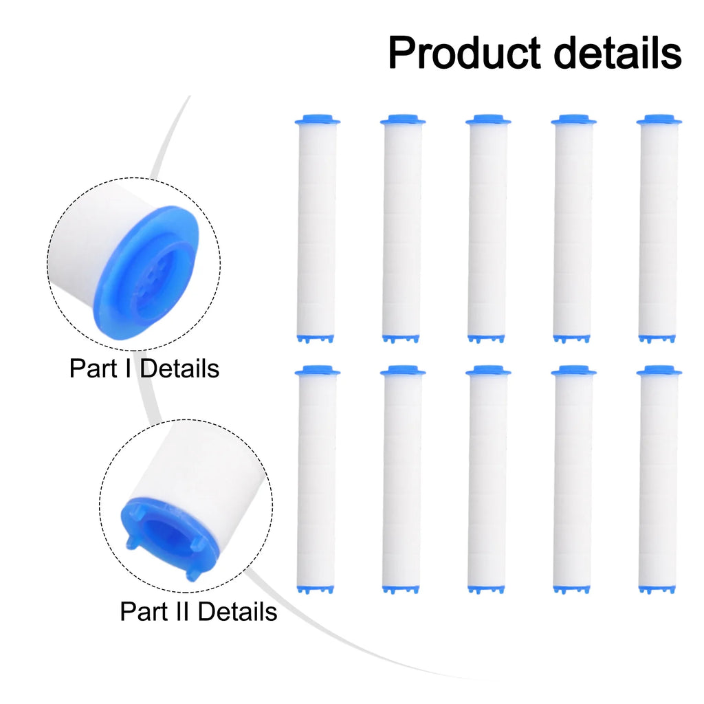 10Pcs Shower Head PP Cotton Shower Filter Replacement Purify Water Shower Water Cleaning Bathroom Accessories Oasis Select