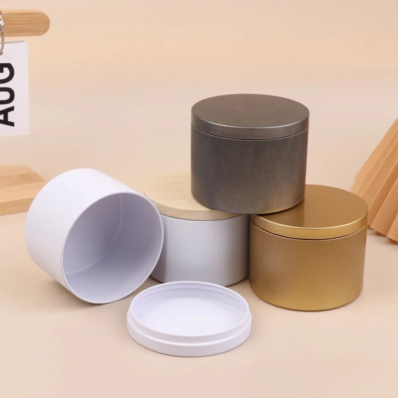 8oz Tinplate Candle Tins with Lids | Candle Making & Storage