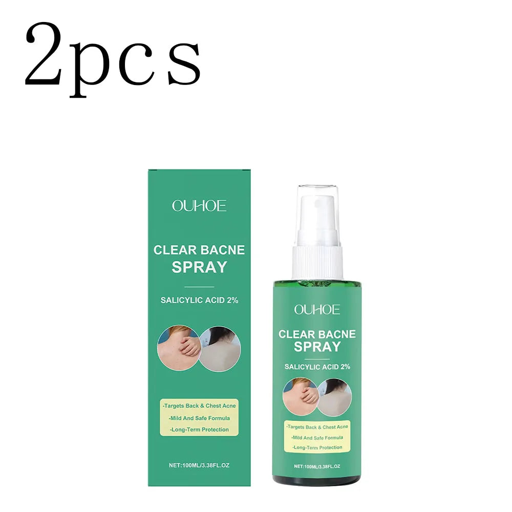 Back Acne Treatment Spray – Oil Control & Spot Repair Mist Body Acne Spray Oasis Select 2boxed