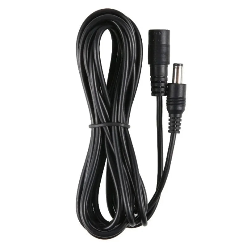 5m 3m DC 12V Extension Power Cable DC 2.1mm*5.5mm Male To Female Jack Connector Power Plug Cable Wire For LED Light CCTV Camera Oasis Select