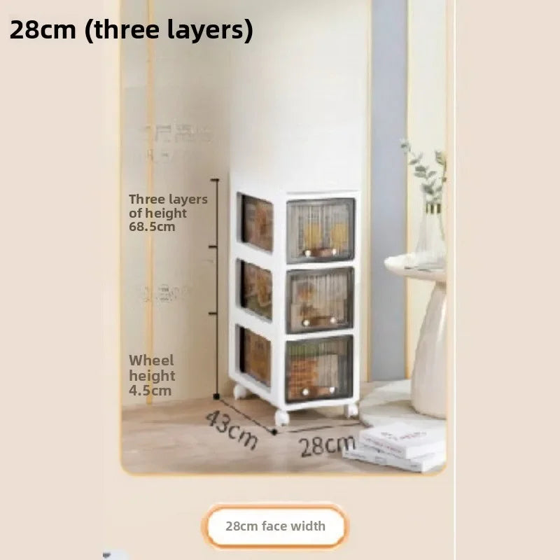 Multi-functional trolley household rack multi-layer removable desk drawer storage cabinet Oasis Select 28cmB