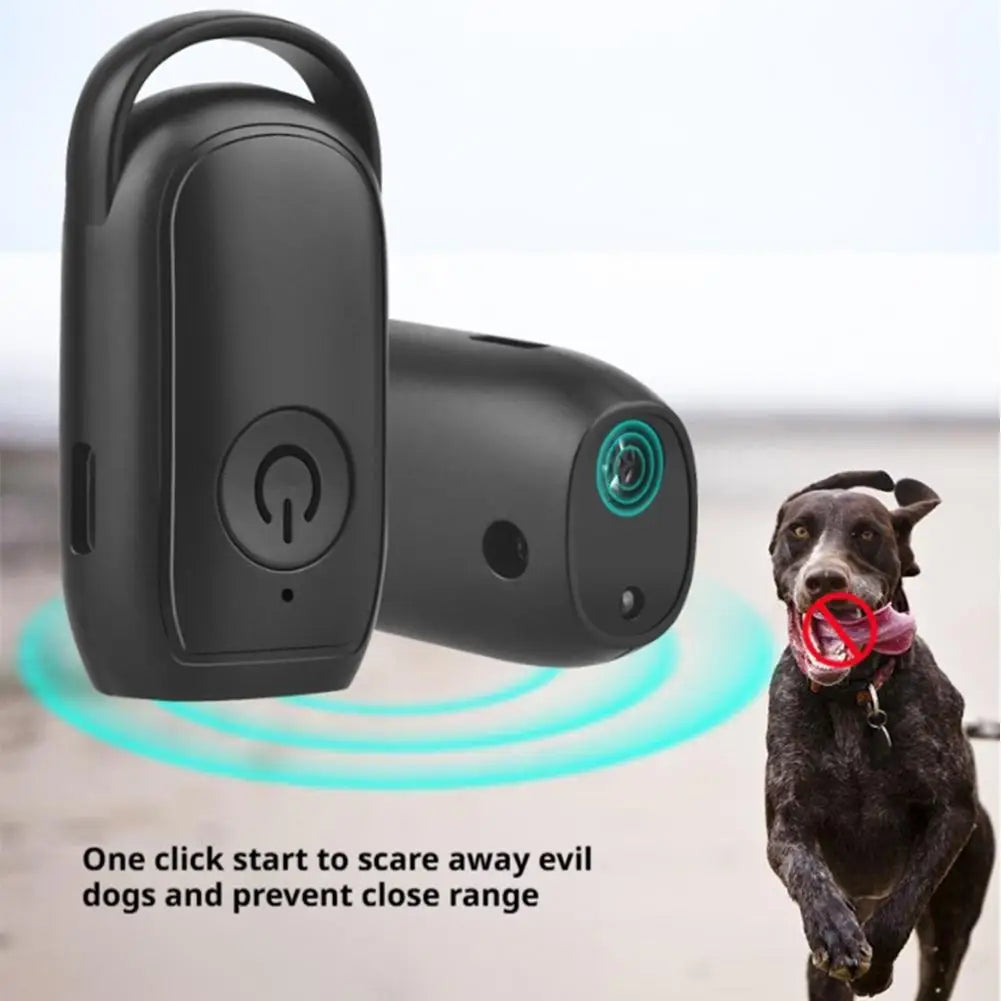 Portable Ultrasonic Dog Barking Control Trainer, Rechargeable Dog Training Aid Anti Barking Device, for Indoor Outdoor Use Oasis Select