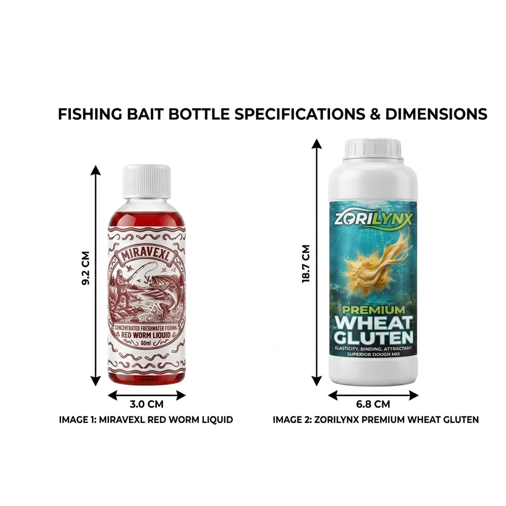 Bloodworm Liquid Fishing Bait Attractant Scent and Wheat Protein Drawing Powder Lure Additive Carp Coarse Tackle Accessories Set Oasis Select