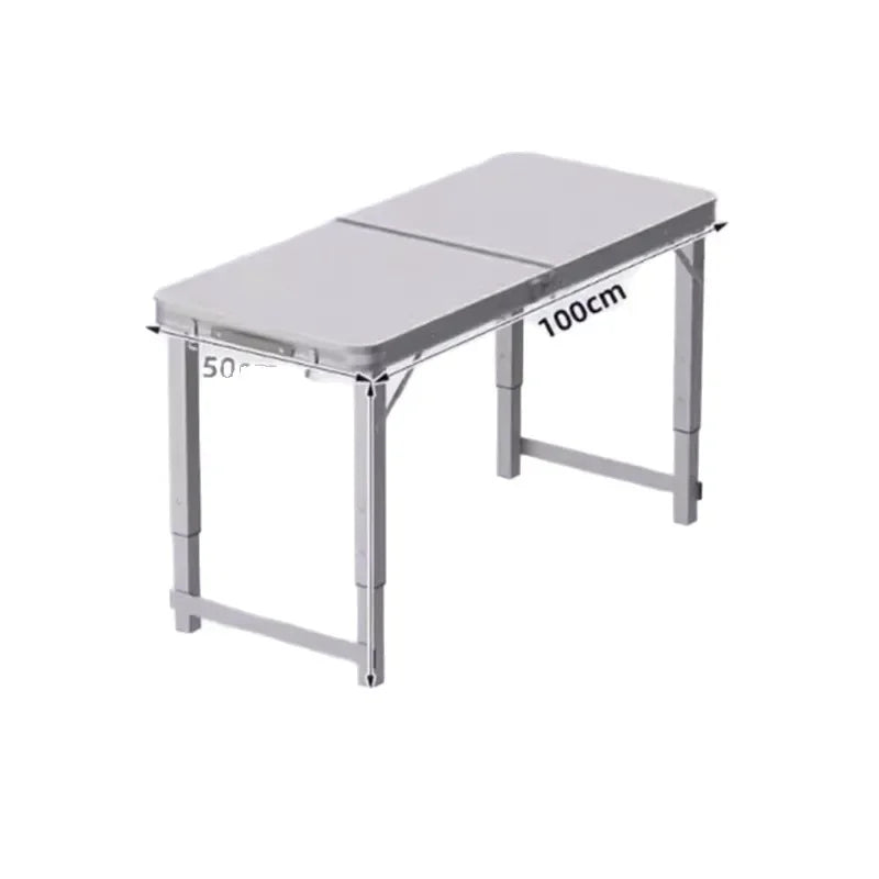 Folding table stall folding outdoor portable lifting work table camping picnic night market folding table and chairs Oasis Select