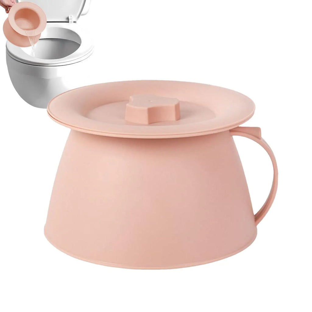 Chamber Pot 1.5L Pee Pot With Lid And Handle for Men Bedpans Potty for Wife Son Husband Friends Daughter Women Teens Family Boys Oasis Select