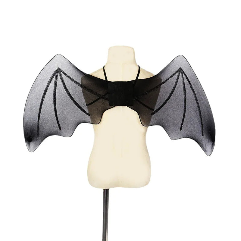 Halloween Kids Holiday Show Costumes Bat Wings Props Black Bat Wings Lightweight Black Mesh Halloween Costume Wings Oasis Select