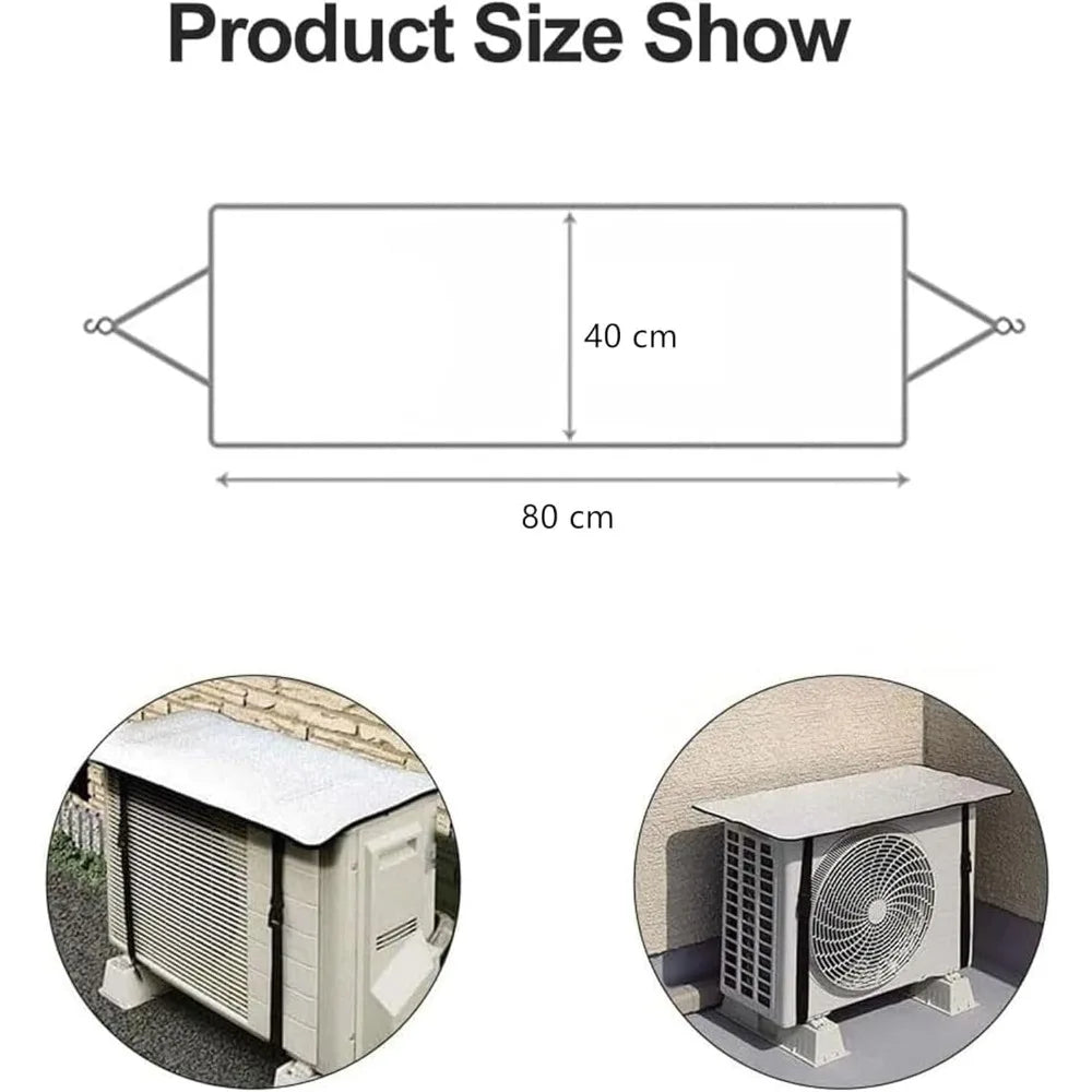 Easy Install All Weather Air Conditioner Cover Outdoor Energy Saving Rainproof Dust Prevent Sun Exposure AC Cleaning Bag Oasis Select