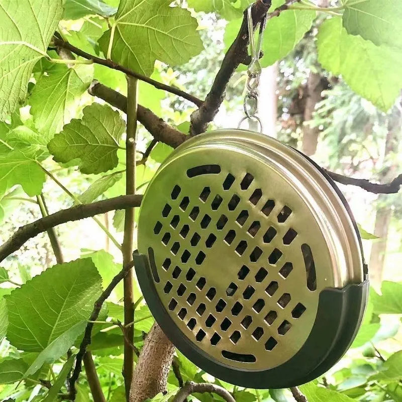 Hanging Outdoor Portable Mosquito Coil Box, Fishing Special Box, Fireproof and Heat-resistant Indoor Mosquito Coil Tray Oasis Select