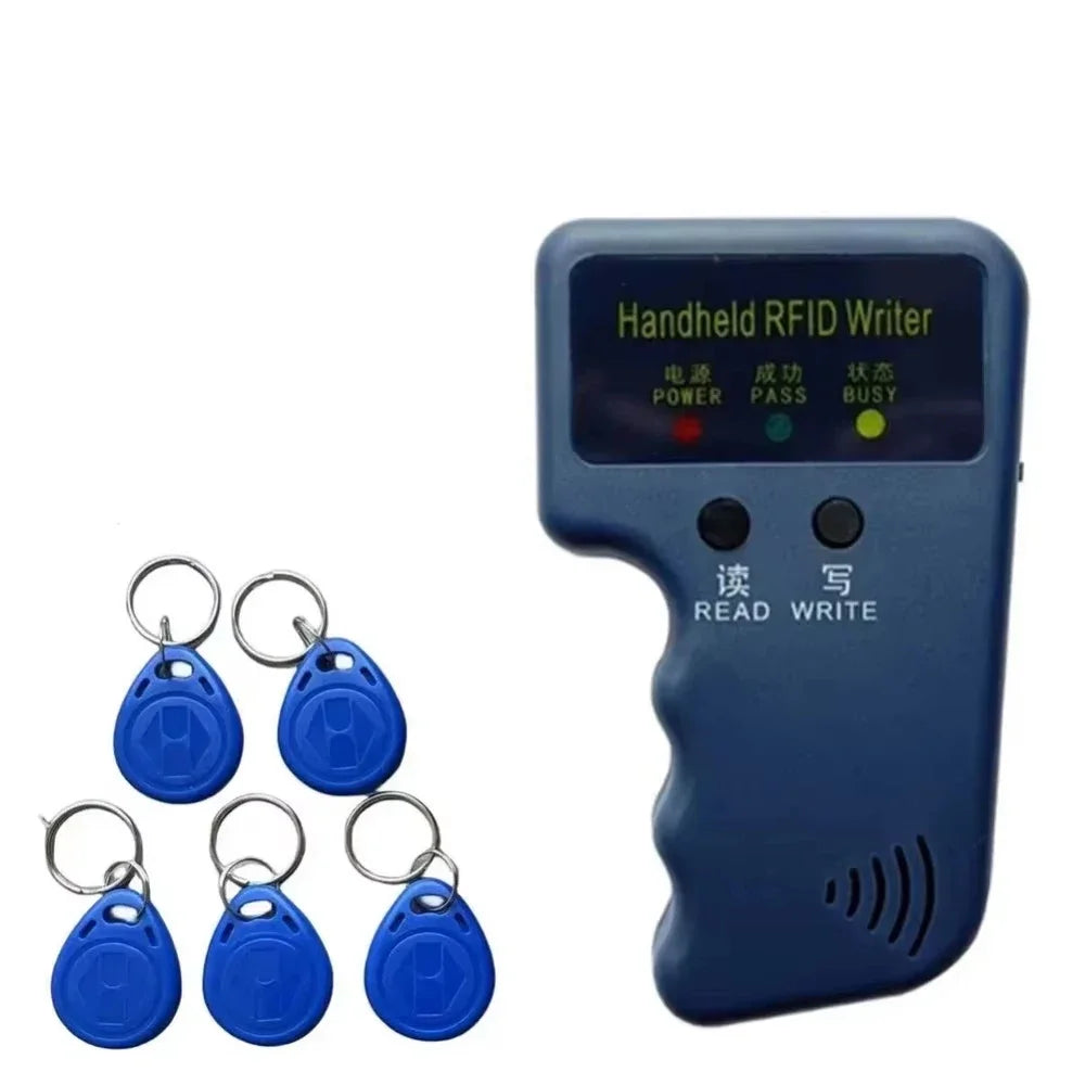EM Handheld RFID Copier Card Reader Writer Duplicator Programmer Support EM5200 4100 EM4305/ T5577 Rewritable 125Khz Keyfob tag Oasis Select with 5 keys