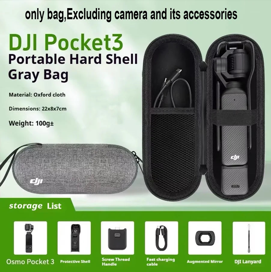 DJI Osmo Pocket 3 Hard Carry Case – Protective Storage Bag