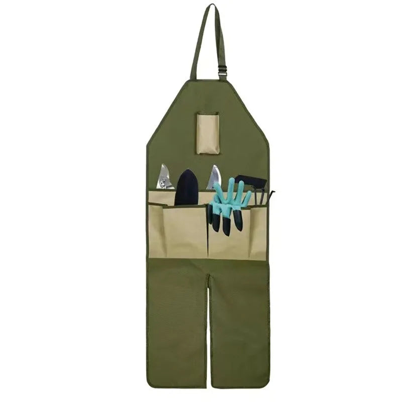 Garden Gardening Trim Multi-pocket Oxford Cloth Matching Extended Garden Leg Warmers Apron Apron Oasis Select A