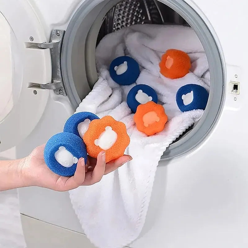 Pet Hair Remover Reusable Ball Laundry Washing Machine Filter Wool Sticker Cat Hair Remover Pet Fur Lint Catcher Home Oasis Select