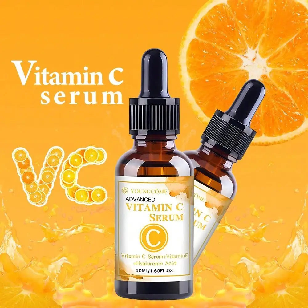 Vitamin C Serum Essence Moisturizing Brighten Wrinkle Remover Anti-aging Fades Spots Repair Fine Lines Facial Skin Care Tools Oasis Select
