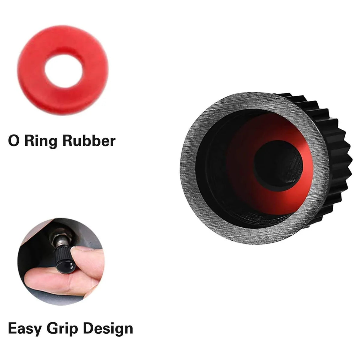 Yitong 50/100/200PCS Valve Caps Universal Tire Valve Caps Durable Pe Material Black Airtight Dustproof Automotive Valve Dust Cap Oasis Select