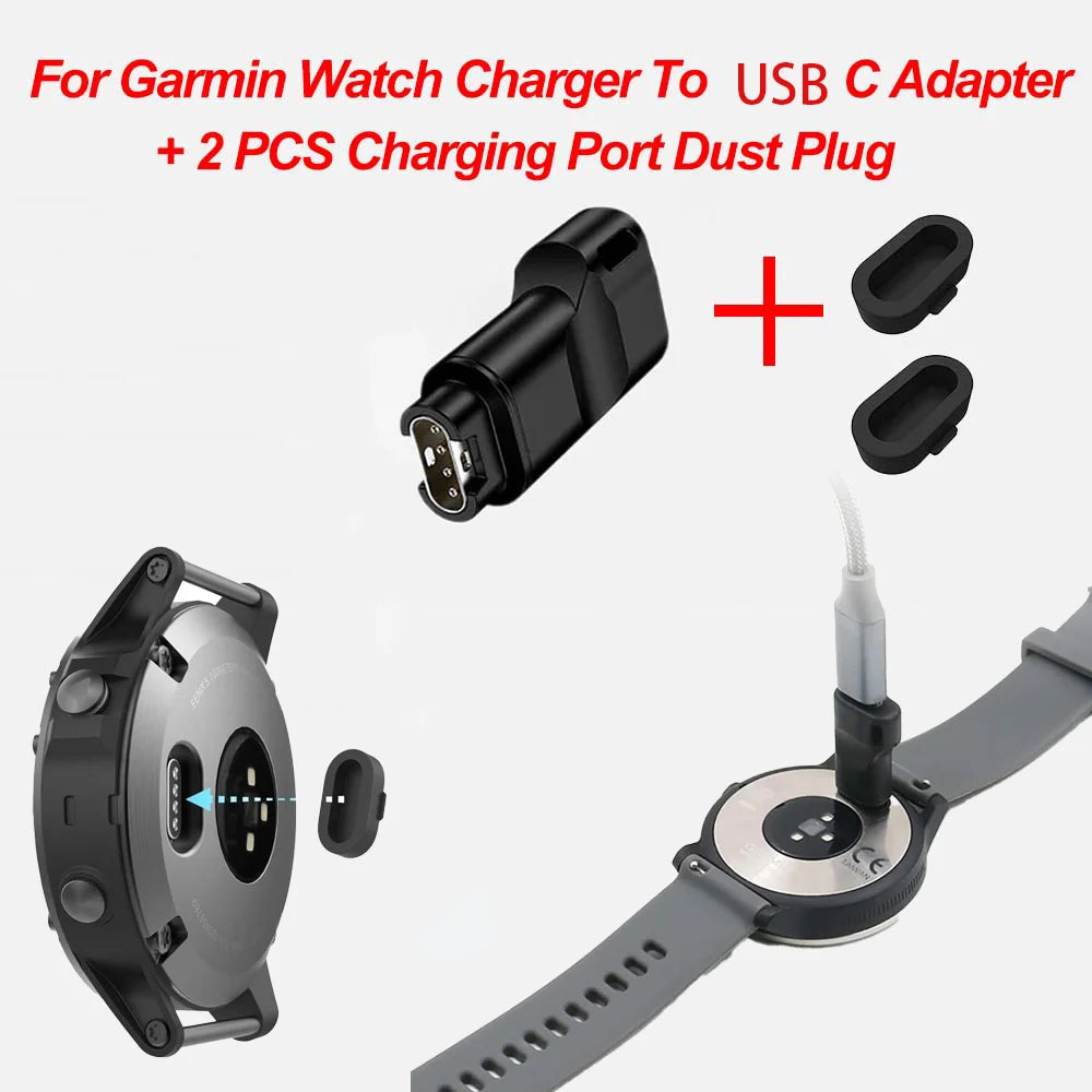 Garmin Forerunner 265 965 & Fenix 7 Mini Charger + Adapter Kit Watch Charging Adapter Oasis Select