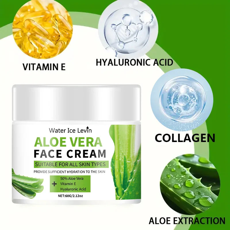Aloe Vera Face Cream – Hyaluronic Acid & Collagen Moisturizer Face Moisturizer Cream Oasis Select