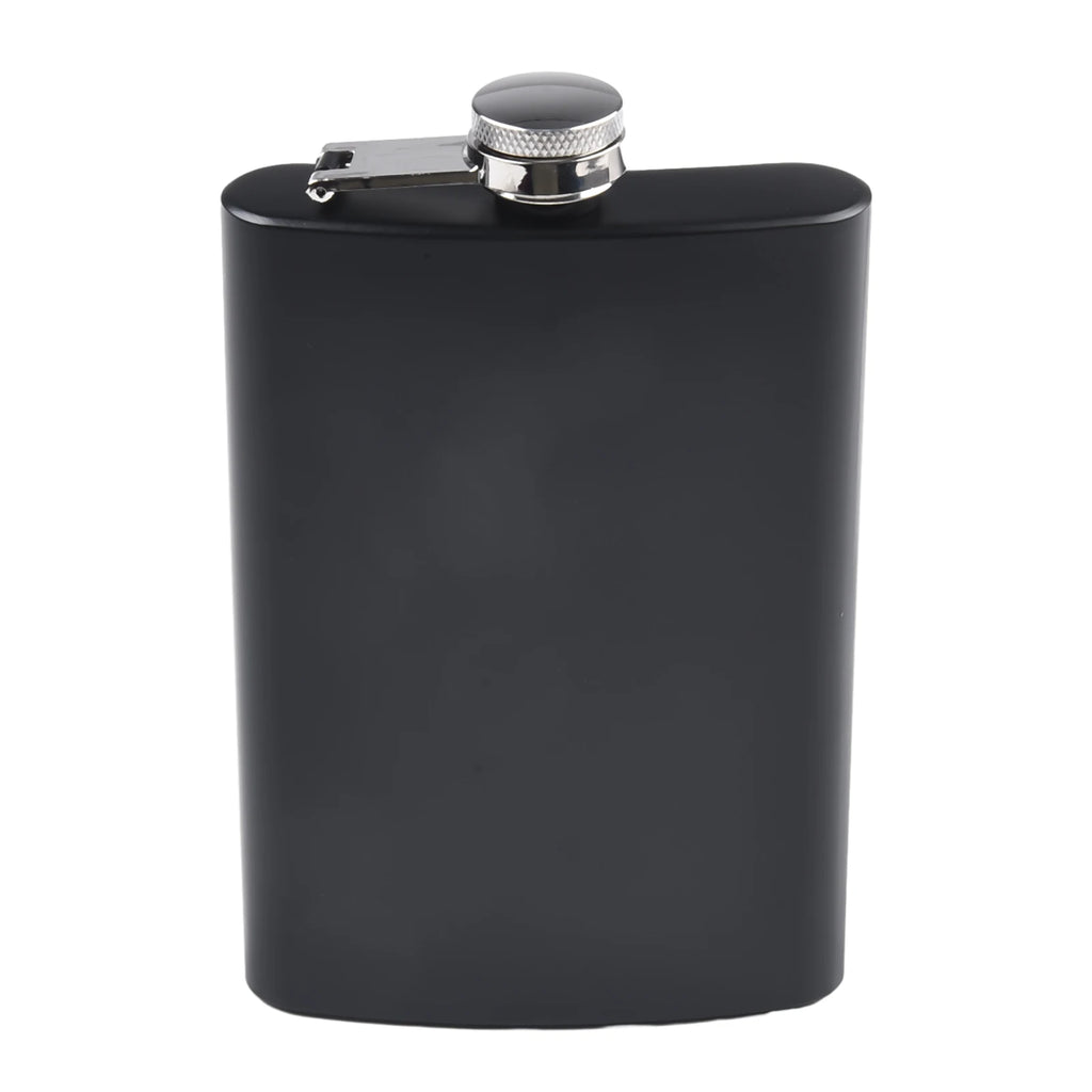 Stainless Steel Hip Flask 7–12oz | Black Matte Pocket Flask