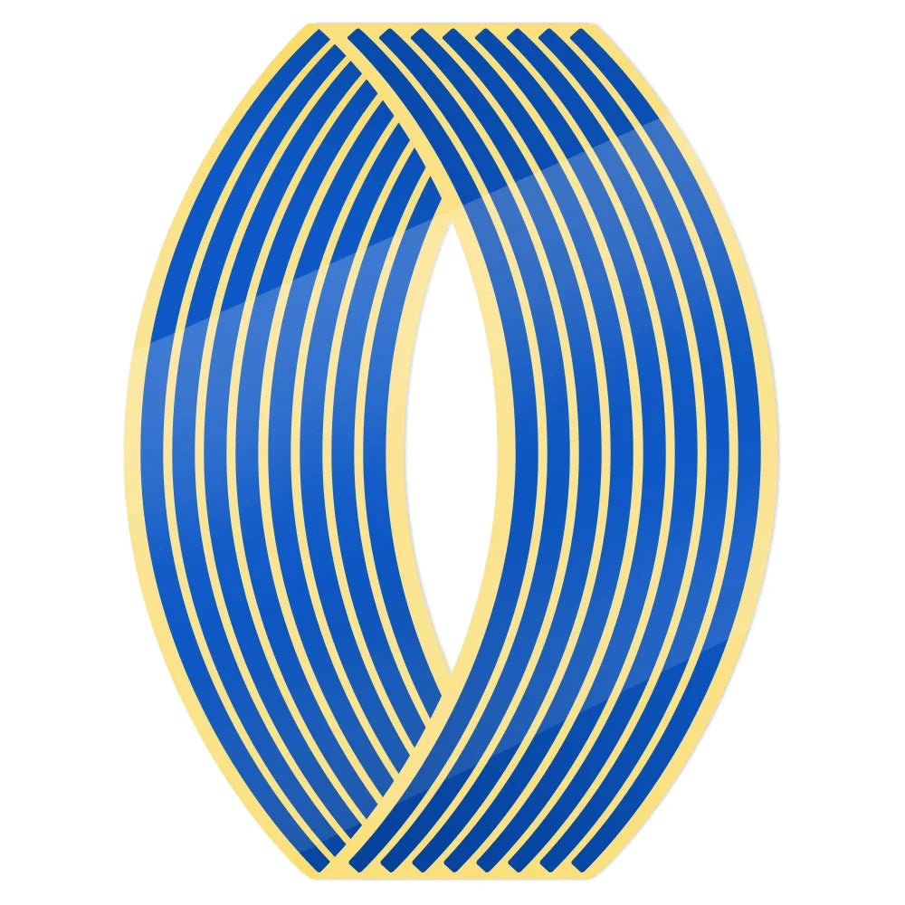 1 2 Wheel Sticker Reflective Rim Stripe Tape Bike Motorcycle Stickers