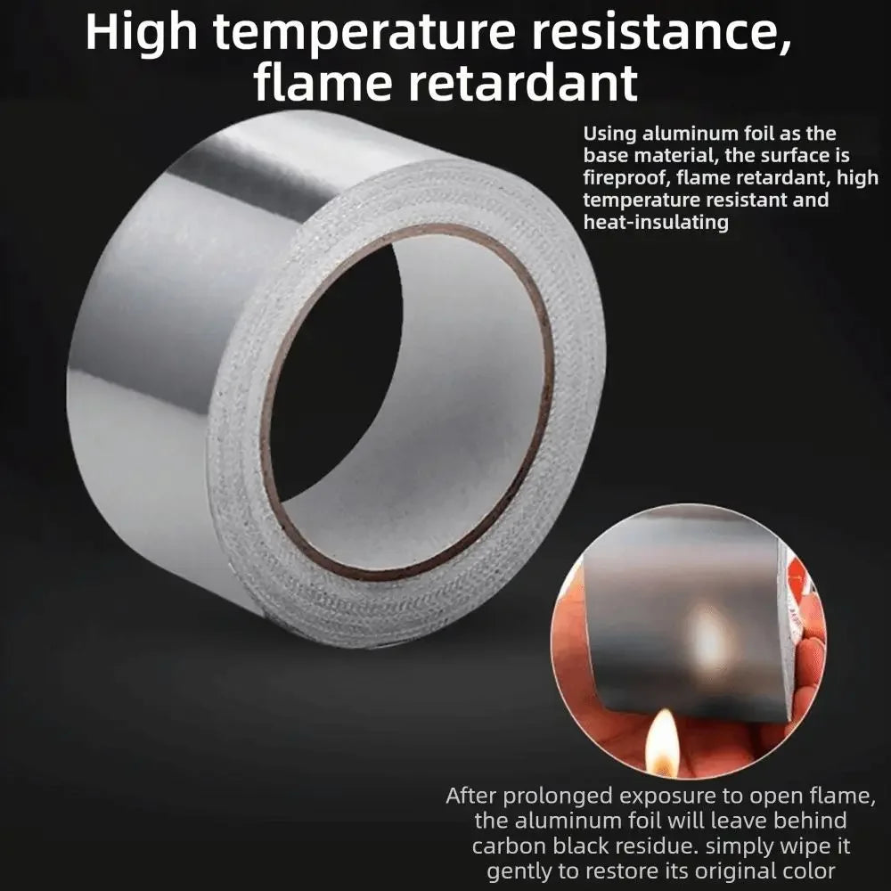 New High-Temperature Aluminum Foil Tape Self-Adhesive 30/50mm Cooktop Tape Anti-Mold Tape Countertops Kitchen Oasis Select