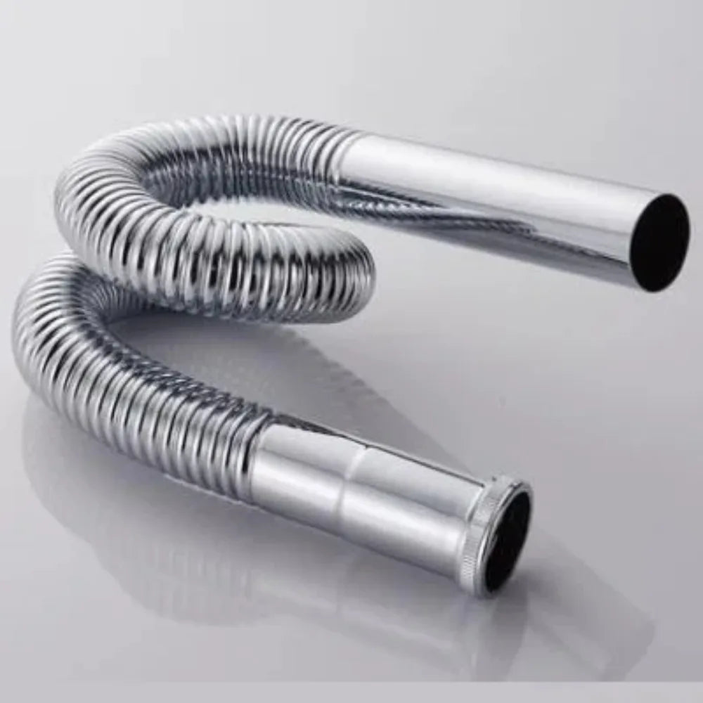Brass Hose Siphon Flexible Sink Drain Bathroom Kitchen Basin Water Tube Pipe DN30 Sink Waste Set Bathtub Accessories Oasis Select