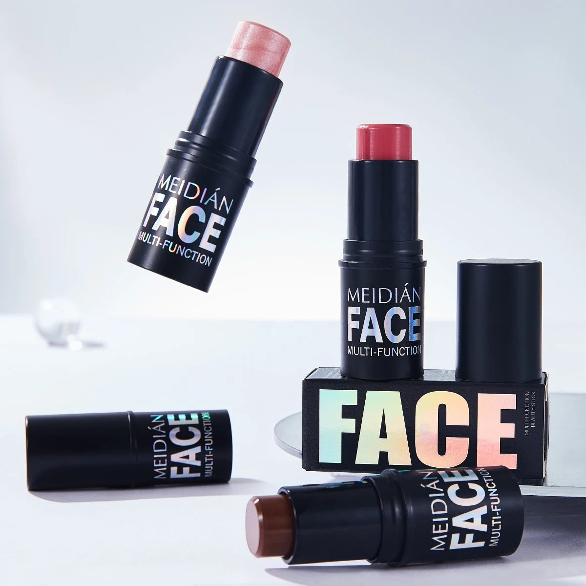 6-Color Dual-Use Blush & Lip Stick – Natural Contour Makeup Blush & Lip Stick Oasis Select