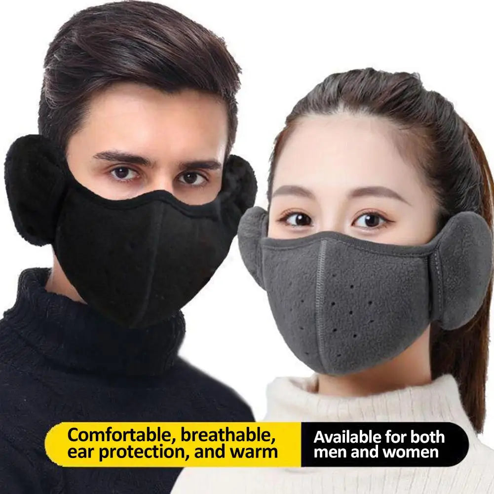 Winter Fleece Earmuffs & Windproof Face Mask – Unisex 1/2/3 Pcs