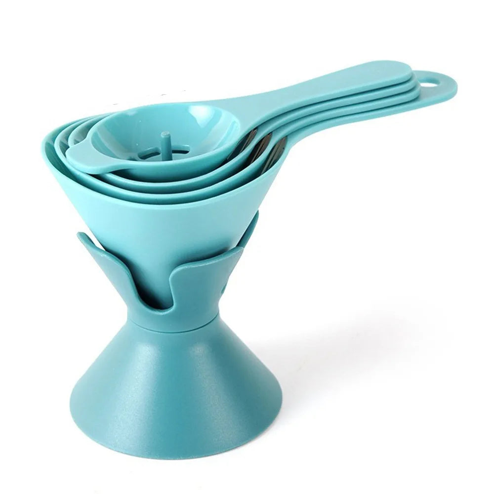 6-in-1 BPA-Free Kitchen Funnel Set with Filter Strainer
