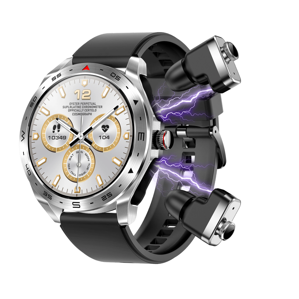 MINGCC 2-in-1 Smartwatch with TWS Earbuds & Fitness Tracker