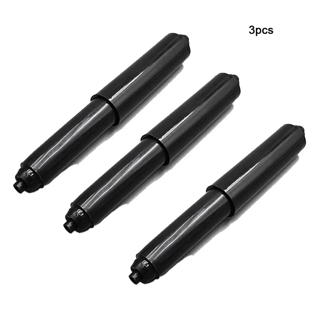 1/3PCS Replacement Toilet Roll Paper Shafts White Plastic Toilet Rolls Holders Roller Spindle Insert Spring For Bathroom Parts Oasis Select Black 3PCS China Mainland