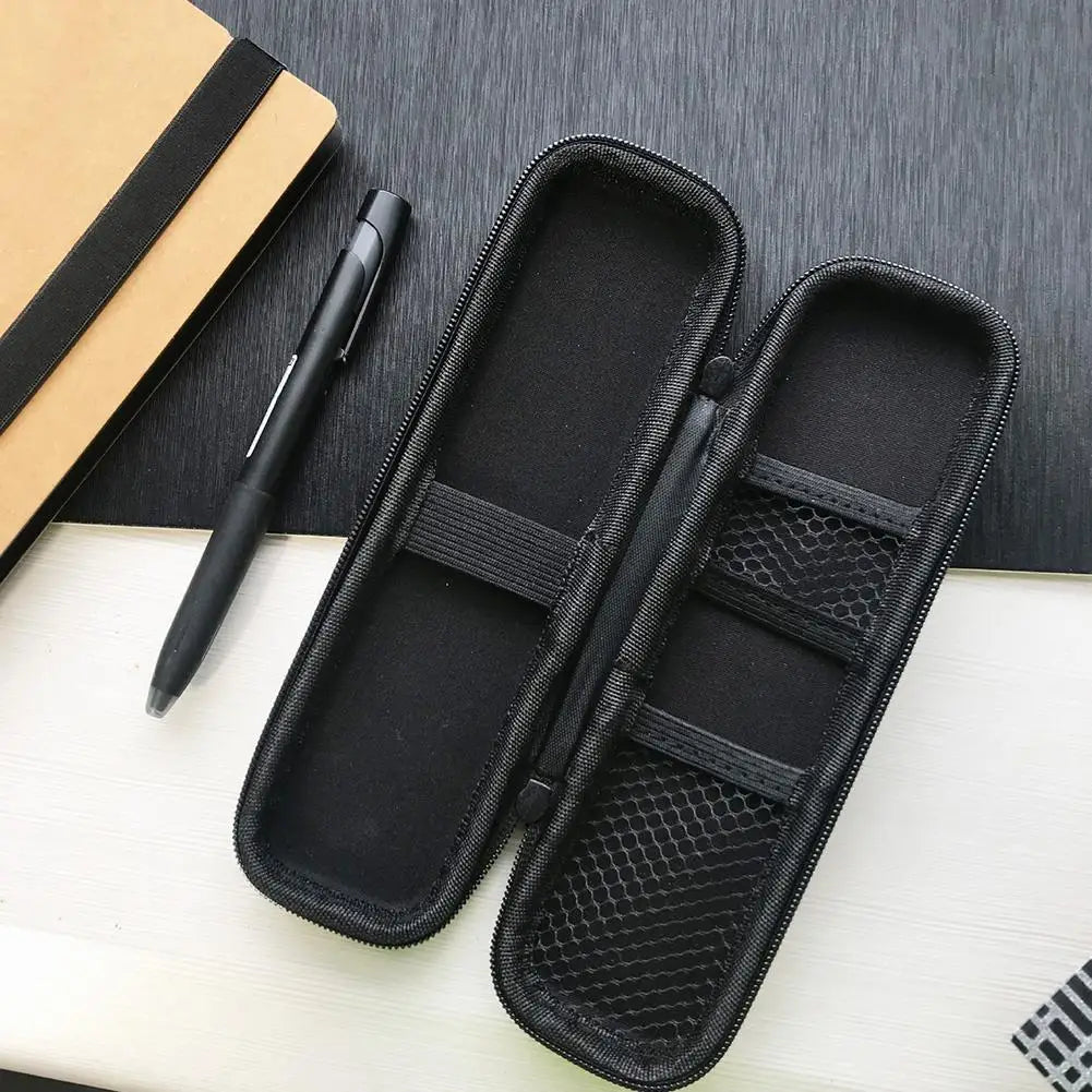 Black EVA Hard Shell Stylus Pen Pencil Case Holder Earphone Mesh Storage Organizer Pencil Zipper Case School Supplies Oasis Select