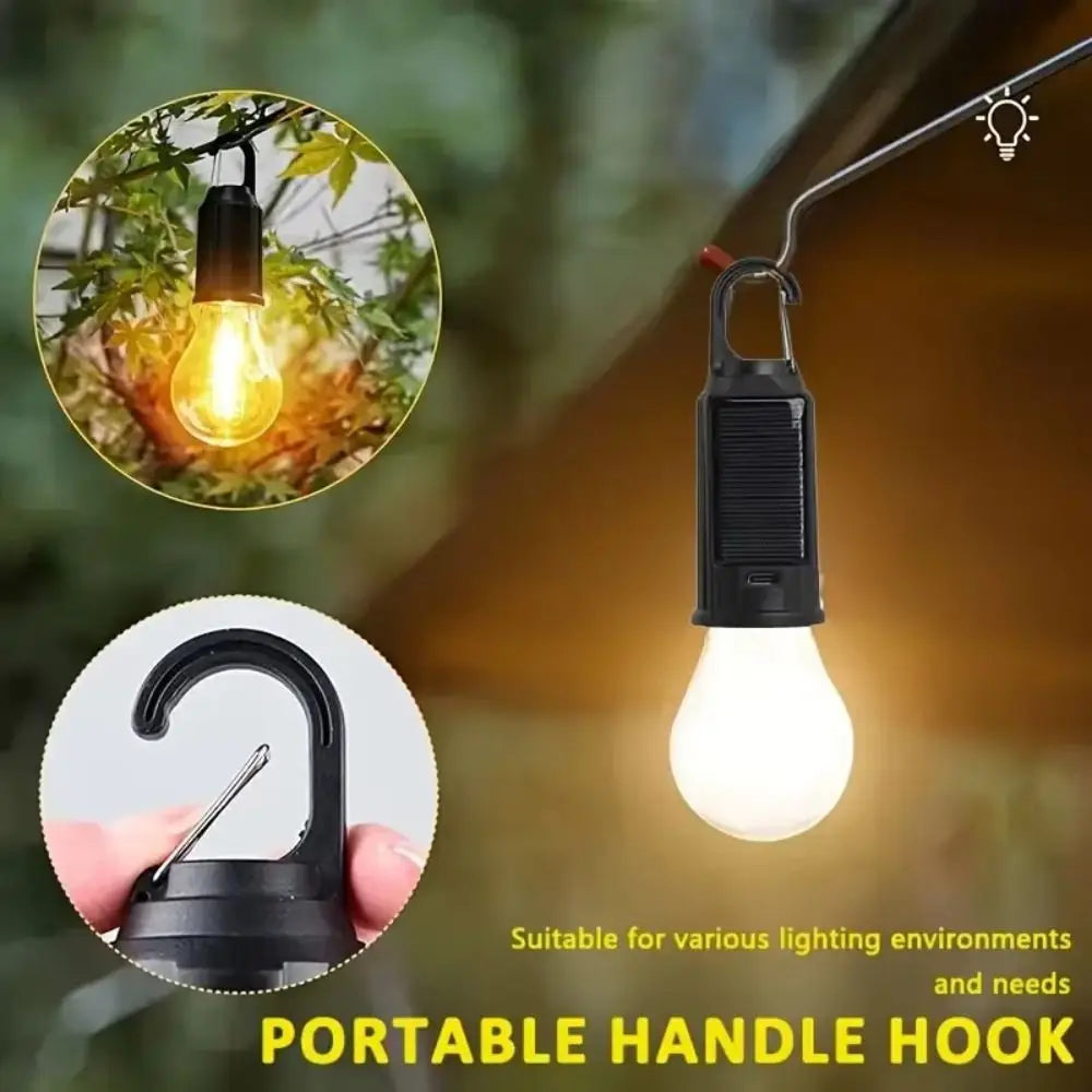 Solar USB Rechargeable LED Camping Lantern | Dimmable