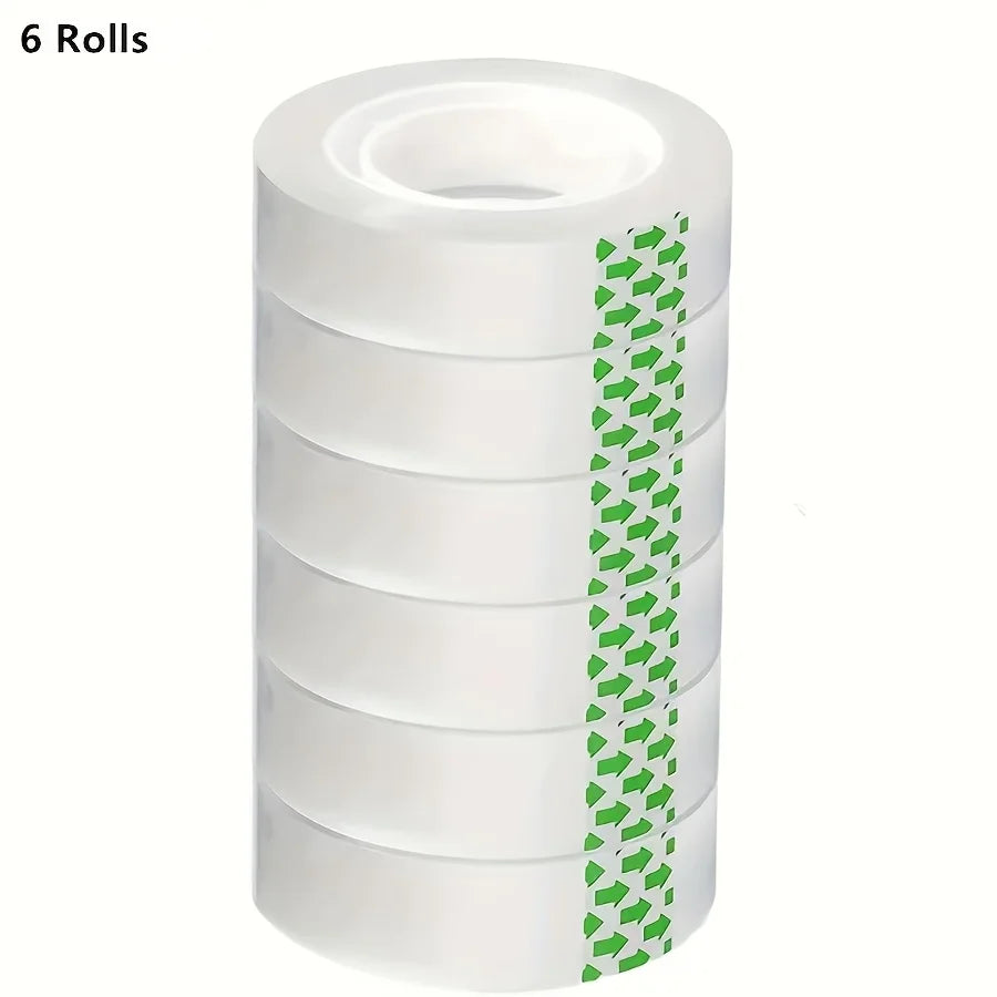 6/8 Rolls, Super Strong Transparent Tape,used for Gift Packaging, Moving, Office,Crafts-Very Suitable for Homes,office Supplies Oasis Select 6Roll