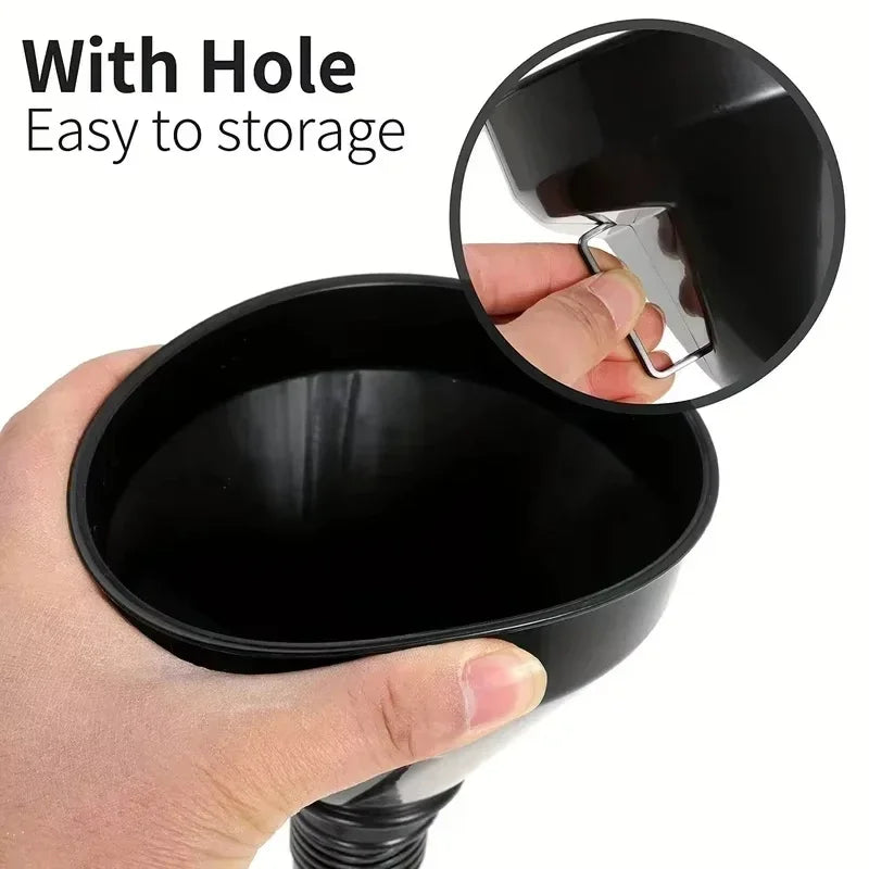 1 Pc Multi Functional Flexible Automotive Fuel Funnel: Spill-Proof Refueling & Oil Changing Tool with Wide Mouth & Handle Oasis Select
