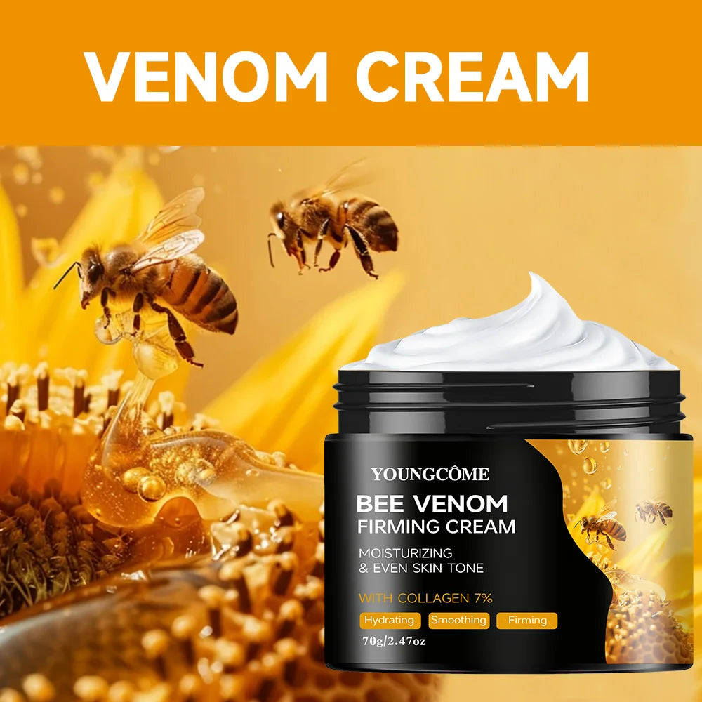 Premium Bee Venom Cream Face Neck Collagen Boost Skin Firming Lifting Natural Hydrating Moisturizer Non Greasy Gentle Care Impro Oasis Select