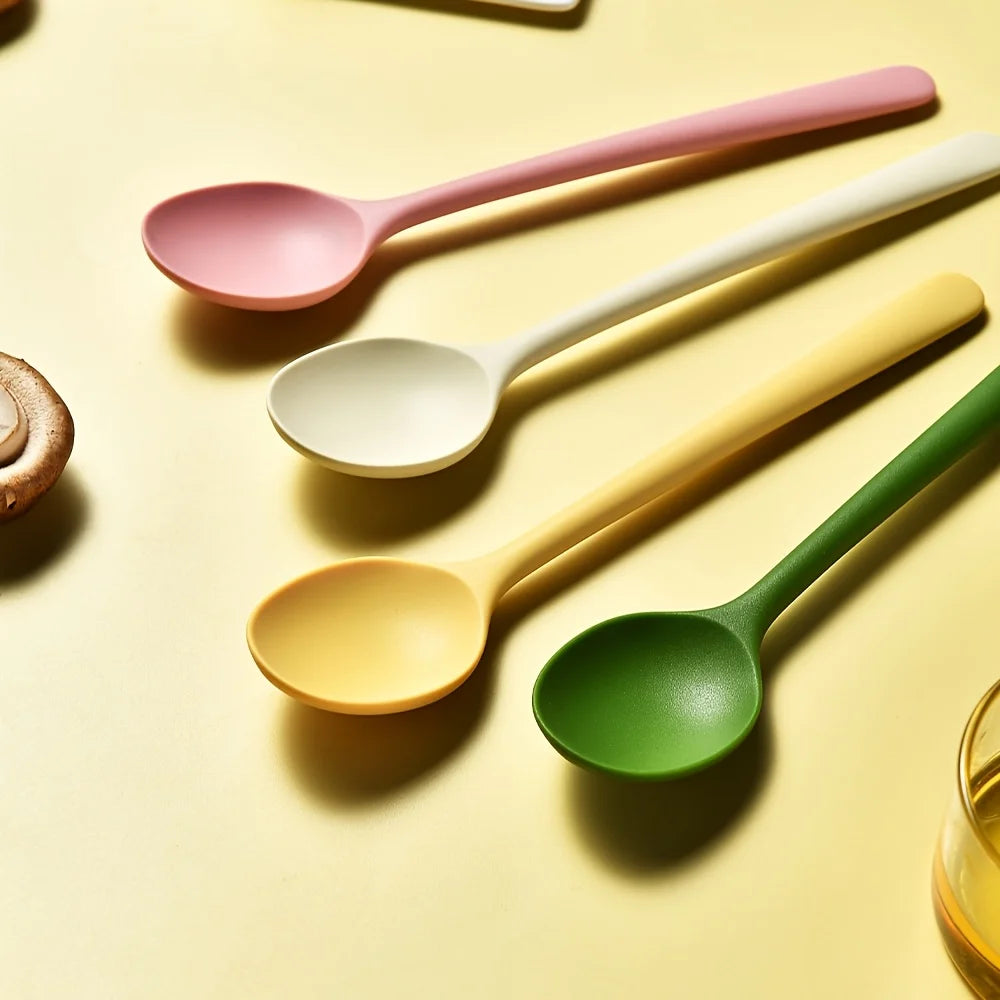 Heat-Resistant Non-Stick Silicone Spoons - Colorful Kitchen Utensils for Cooking,Baking, And Mixing Kitchen Essentials Oasis Select
