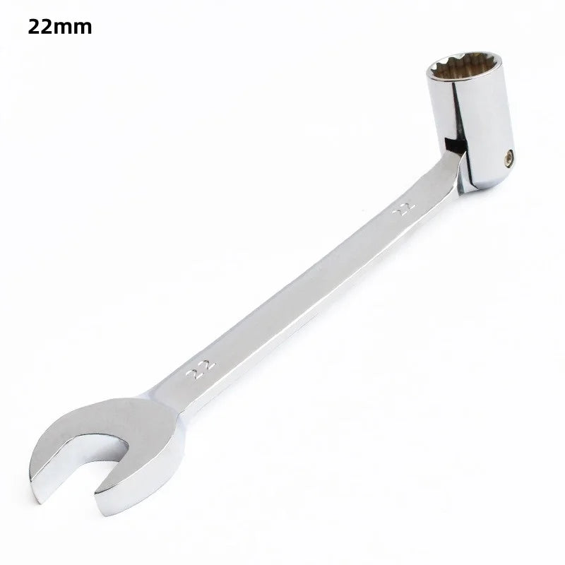 Double End Swivel-Socket Wrench Tool Activity Sockets Set Tools,Metric Swivel Head Flexible Socket Wrench Spanner CRV Steel Tool Oasis Select 22mm