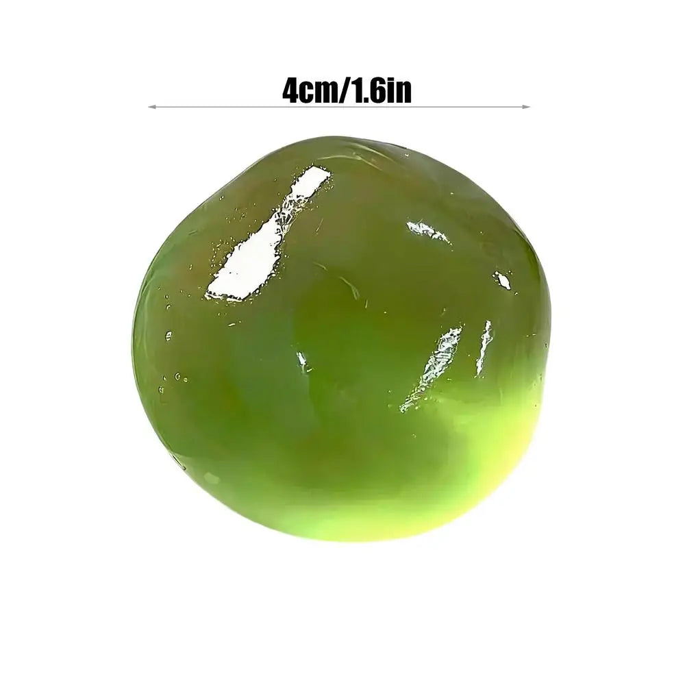 Maltose Squishys Toys Stress Ball Anti Stress Fidget Toy Soft Simulated Bule Transparent Ball Quick-rebound Squeeze Toys Oasis Select Green