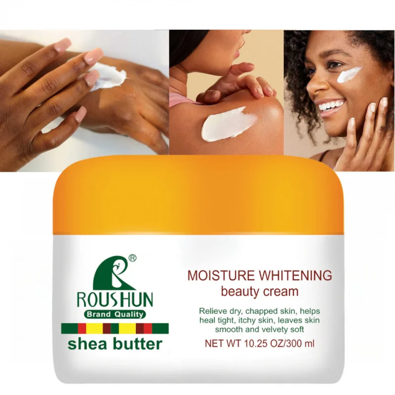 ROUSHUN 300ml Shea Butter Face & Body Moisturizing Cream