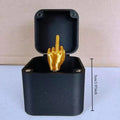 Christmas Interesting Prank Gift Middle Finger In Box Christmas Box Funny Creative Gifts Office Desk Decoration Home Decoration Oasis Select 1pcs