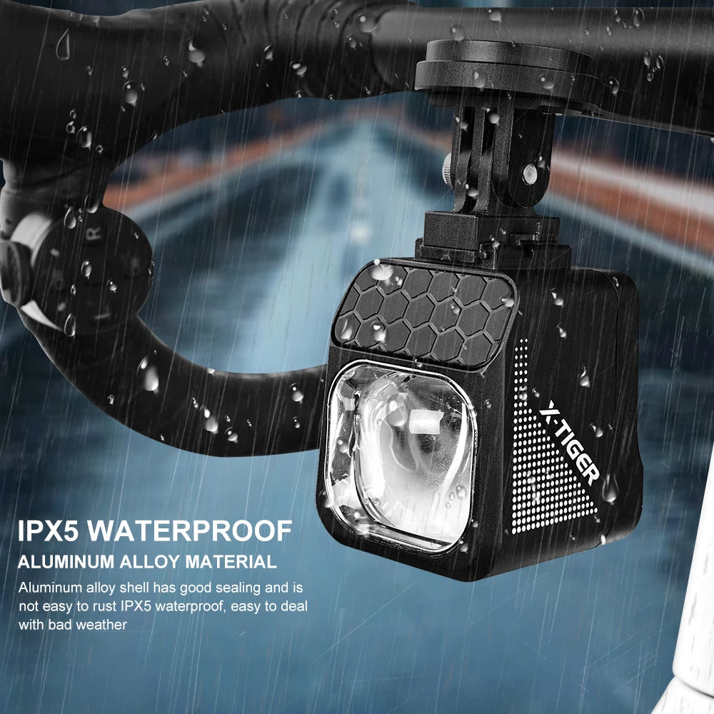 X-TIGER 1600 LM Bicycle Light High Low Beam Night Riding Headlight GoPro Hanging Wireless Remote Control MTB Road Bicycle Lights Oasis Select