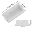 Rectangular or Castle Snowhouse Design Christmas Pastry Mold Chocolate Molds Christmas Silicone Mousse Cake Molds Kitchen Tools Oasis Select White