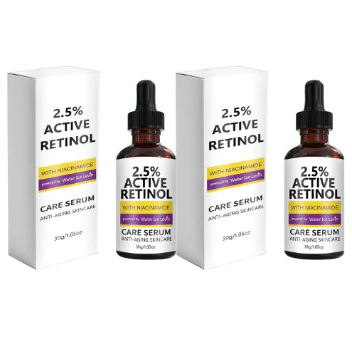 2.5% Retinol Anti-Aging Serum with Niacinamide - Firming, Brightening, Hyaluronic Acid Infused for Youthful Skin Oasis Select Brown 30g