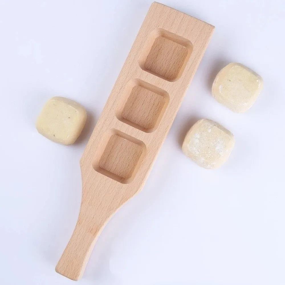 Nut Cookies Mold Non-Stick Wooden Pastry Mold Manual Dough Press Handmade Rice Cake Mold Wood Dessert Mold DIY Oasis Select