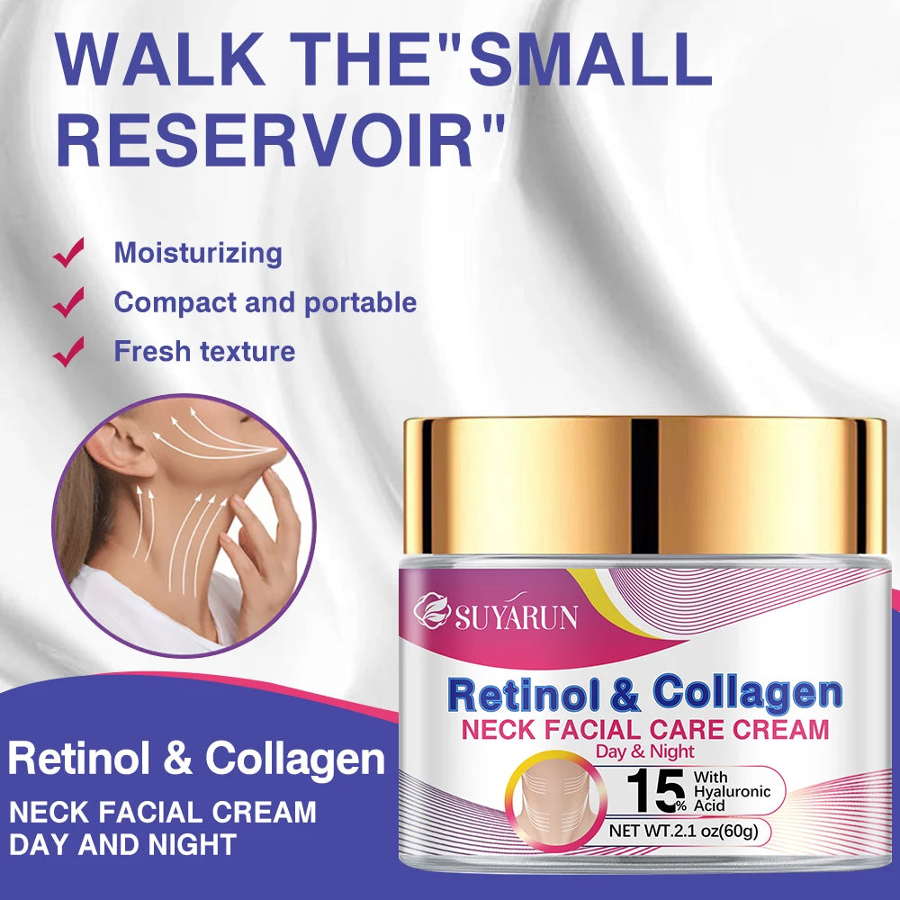 SUYARUN Retinol Collagen Face & Neck Firming Cream | Glass Jar Firming Face Cream Oasis Select