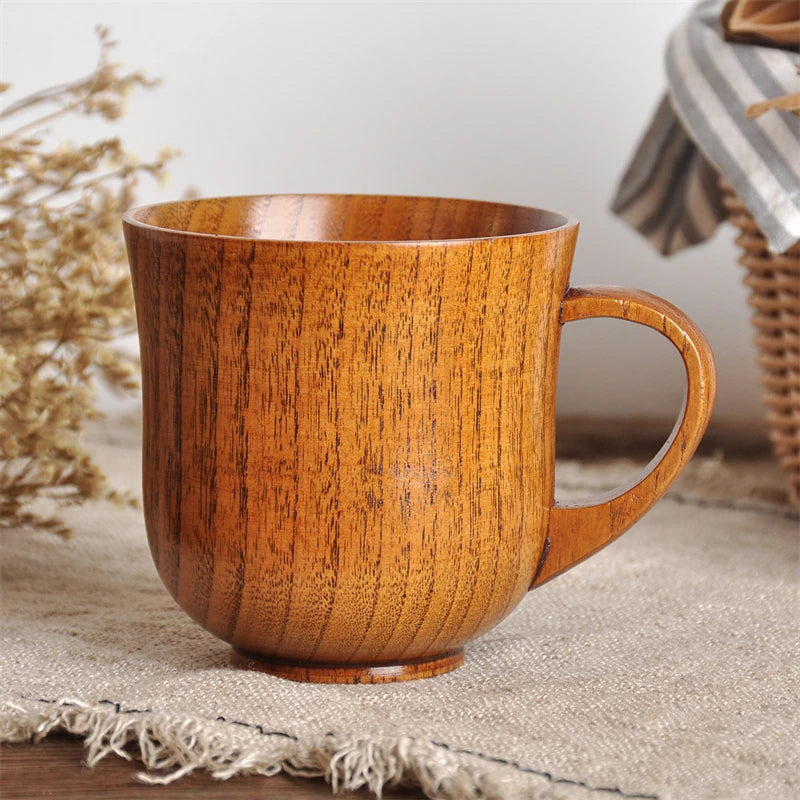 Handmade Natural Wooden Mug – Coffee, Tea, Beer & More Wooden Drinking Mug Oasis Select