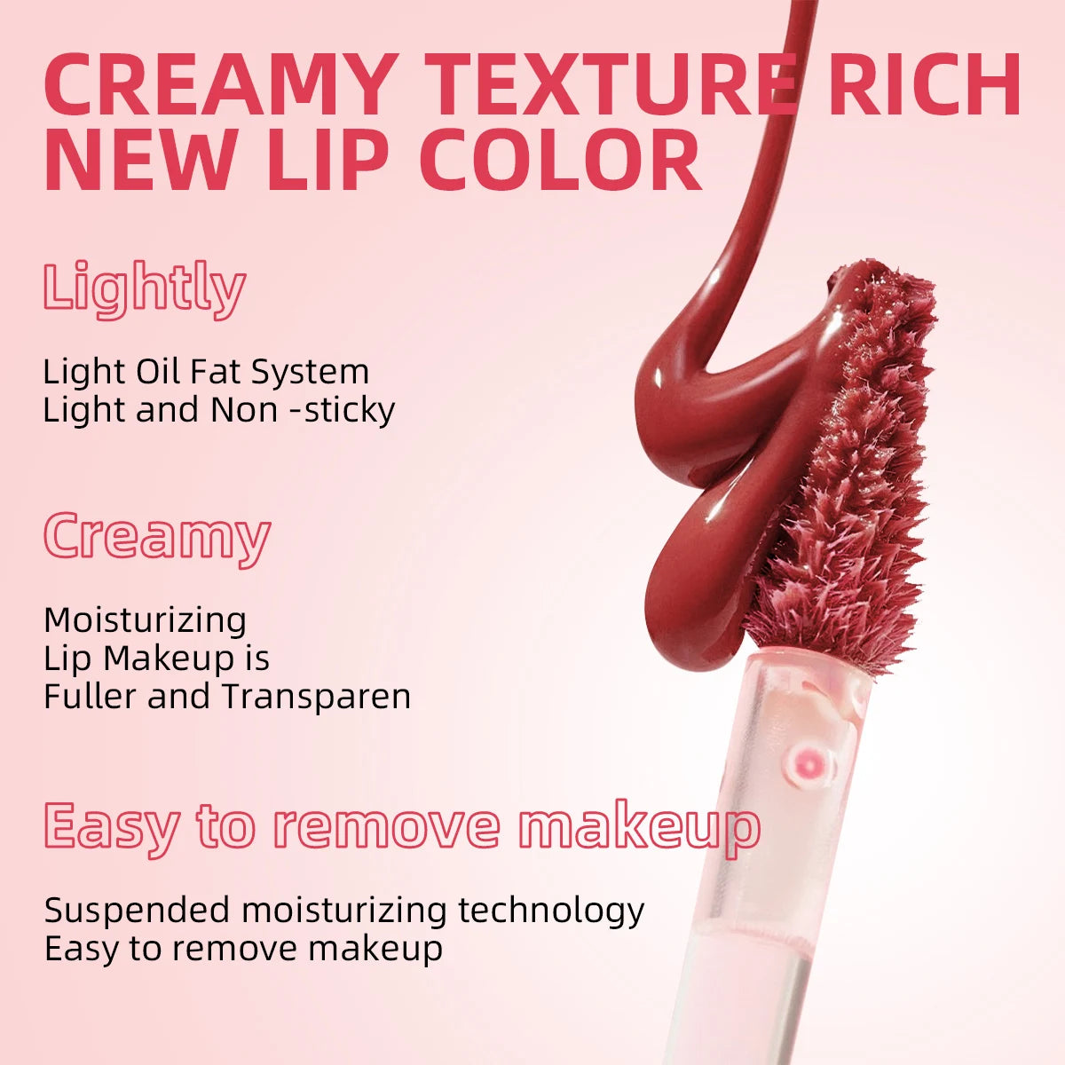 USHAS Hydrating Lip Gloss – Mirror Finish & Long-Lasting Color
