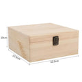 Retro Pine Wood Clamshell Storage Box – Jewelry & Gift Box